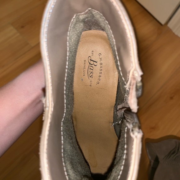 NWOT BASS - fringe heeled boots - Picture 5 of 6